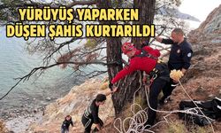 Yürüyüş yaparken düşen şahıs kurtarıldı