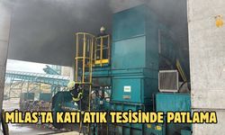 Milas'ta katı atık tesisinde patlama