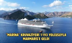 "Marina" kruvaziyeri 1193 yolcusuyla Marmaris'e geldi