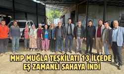MHP MUĞLA TEŞKİLATI 13 İLÇEDE EŞ ZAMANLI SAHAYA İNDİ