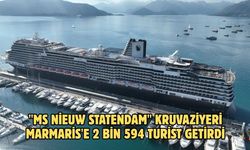 "MS Nieuw Statendam" kruvaziyeri Marmaris'e 2 bin 594 turist getirdi