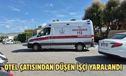Otel Çatısından Düşen İşçi Yaralandı
