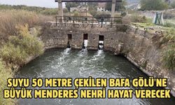 Suyu 50 metre çekilen Bafa Gölü'ne Büyük Menderes Nehri hayat verecek