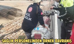 Sağlık personelinden örnek davranış