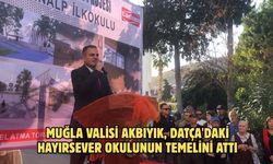 Muğla Valisi Akbıyık, Datça'daki hayırsever okulunun temelini attı