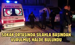 Sokak ortasında silahla başından vurulmuş halde bulundu
