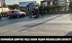 Otomobilin çarptığı yaşlı kadın yaşam mücadelesini kaybetti