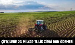 Çiftçilere 23 milyar TL'lik zirai don ödemesi