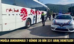 Muğla Jandarması 7 günde 20 bin 231 araç denetledi