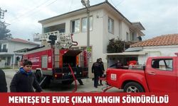 Menteşe'de evde çıkan yangın söndürüldü