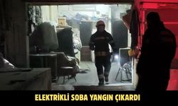 ELEKTRİKLİ SOBA YANGIN ÇIKARDI