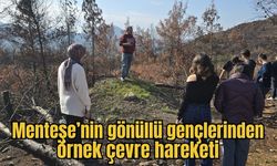 Menteşe’nin gönüllü gençlerinden örnek çevre hareketi