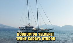 Bodrum’da Yelkenli Tekne Karaya Oturdu
