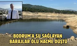 Bodrum'a su sağlayan barajlar ölü hacme düştü