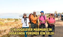 128 doğasever Marmaris'in doğasında yürümek için geldi