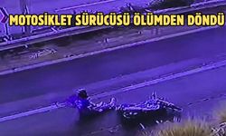 Motosiklet Sürücüsü Ölümden Döndü