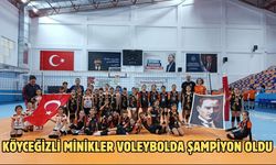 Köyceğizli minikler voleybolda şampiyon oldu