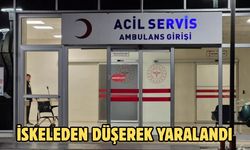İskeleden Düşerek Yaralandı