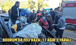 Bodrum'da feci kaza; 1'i ağır 2 yaralı