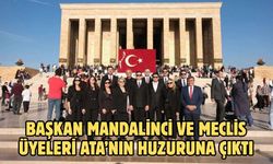 BAŞKAN MANDALİNCİ VE MECLİS ÜYELERİ ATA’NIN HUZURUNA ÇIKTI
