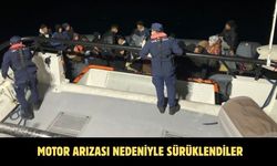 Motor arızası nedeniyle sürüklendiler