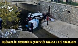 Muğla'da iki otomobilin çarpıştığı kazada 5 kişi yaralandı