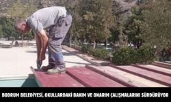 BODRUM BELEDİYESİ, OKULLARDAKİ BAKIM VE ONARIM ÇALIŞMALARINI SÜRDÜRÜYOR