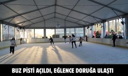 BUZ PİSTİ AÇILDI, EĞLENCE DORUĞA ULAŞTI