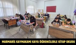 Marmaris Kaymakamı Kaya öğrencilerle kitap okudu