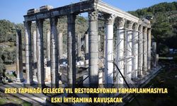 Zeus Tapınağı gelecek yıl restorasyonun tamamlanmasıyla eski ihtişamına kavuşacak