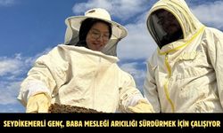 Seydikemerli genç, baba mesleği arıcılığı sürdürmek için çalışıyor
