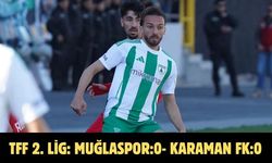 TFF 2. Lig: Muğlaspor:0- Karaman FK:0