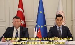 Marmaris'in yanan ormanları için hazırlanan projeye AB'den 660 bin avro hibe desteği sağlandı