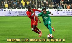 Trendyol 1. Lig: Bodrum FK: 0- Amed SF: 0