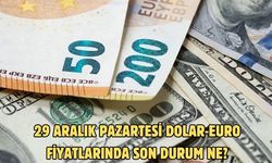 29 ARALIK PAZARTESİ DOLAR-EURO FİYATLARINDA SON DURUM NE?