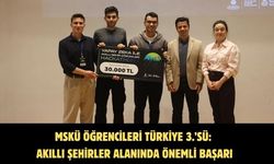 MSKÜ Öğrencileri Türkiye 3.’sü: Akıllı Şehirler Alanında Önemli Başarı