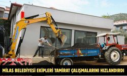 MİLAS BELEDİYESİ EKİPLERİ TAMİRAT ÇALIŞMALARINI HIZLANDIRDI