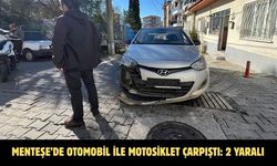 Menteşe’de otomobil ile motosiklet çarpıştı: 2 yaralı