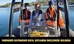 Marmaris Kaymakamı Kaya, koylarda incelemede bulundu