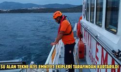 Su alan tekne Kıyı Emniyet ekipleri tarafından kurtarıldı