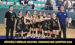 Köyceğizli minikler Voleybol Turnuvası'nda şampiyon oldu