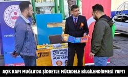 Açık Kapı Muğla'da şiddetle mücadele bilgilendirmesi yaptı