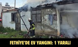 Fethiye’de ev yangını: 1 yaralı