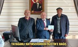 Yatağanlı hayırseverden Filistin'e bağış