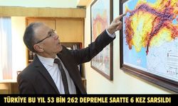 Türkiye bu yıl 53 bin 262 depremle saatte 6 kez sarsıldı