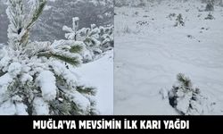 Muğla’ya mevsimin ilk karı yağdı