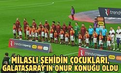 Milaslı şehidin çocukları, Galatasaray'ın onur konuğu oldu