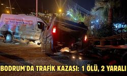 Bodrum'da trafik kazası: 1 ölü, 2 yaralı