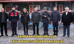 Kaymakam İlhan yeni yılda kolluk kuvvetleri ile bir araya geldi