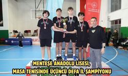 Menteşe Anadolu Lisesi, masa tenisinde üçüncü defa il şampiyonu